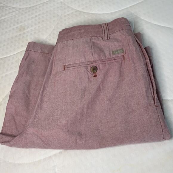 Shorts Men’s IZOD flat Front shorts 32 Light Red - Picture 3 of 15